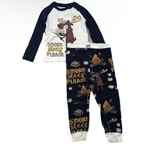 Toddler Lazy One S’more Sleep Please 2 Piece Pajamas Size 2T